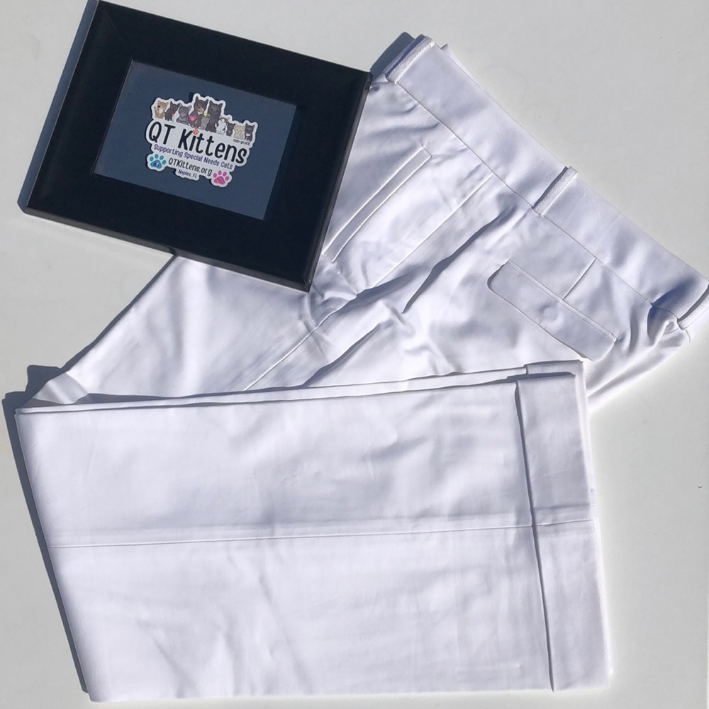 NWOT Banana Republic Size 12 White Slacks